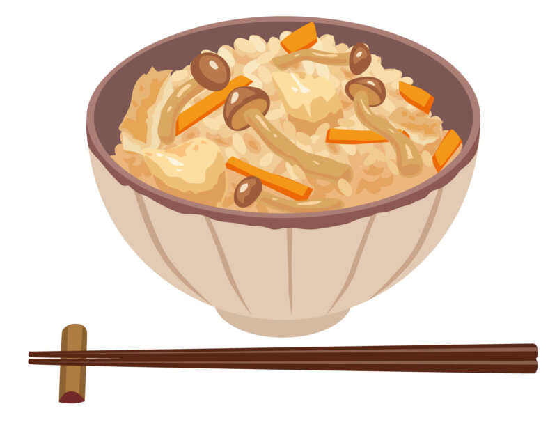 炊き込みご飯イラスト