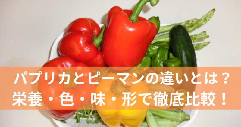 パプリカとピーマンの違いとは？栄養・色・味・形で徹底比較！ 高齢者の食卓