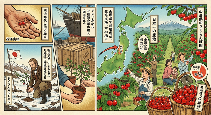 日本におけるさくらんぼの歴史
