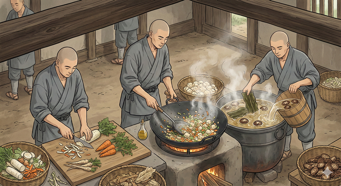 建長寺で作る修行僧のけんちん汁