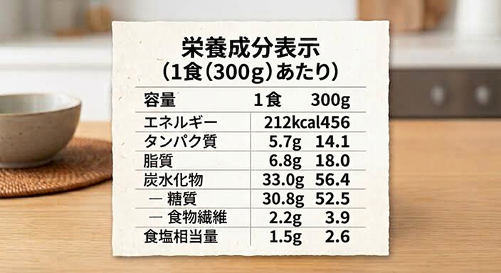 栄養成分表示