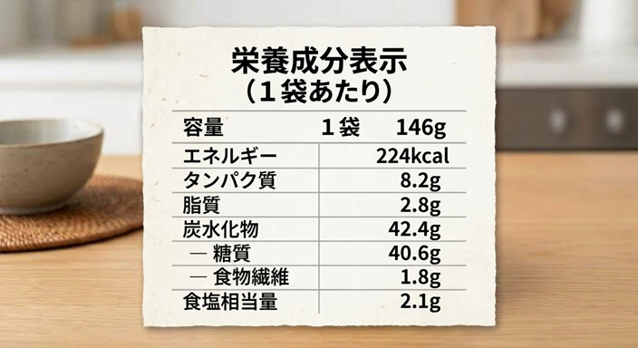  栄養成分表示