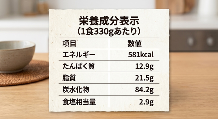 栄養成分表示