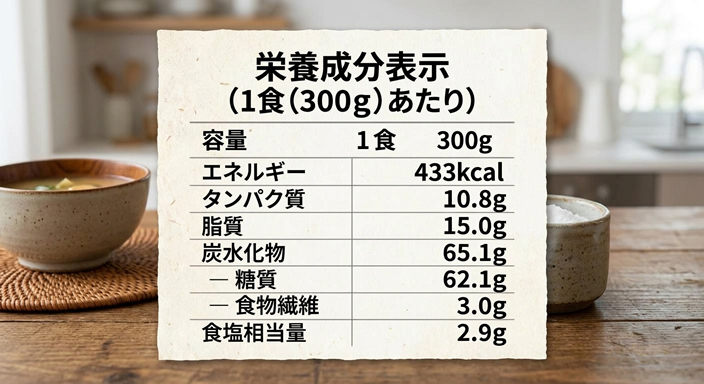 栄養成分表示バナー